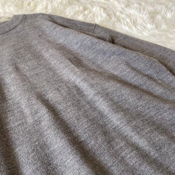 Loworn Mock Neck Mid-Length Knit Dress M Gray - Picture 6 of 6